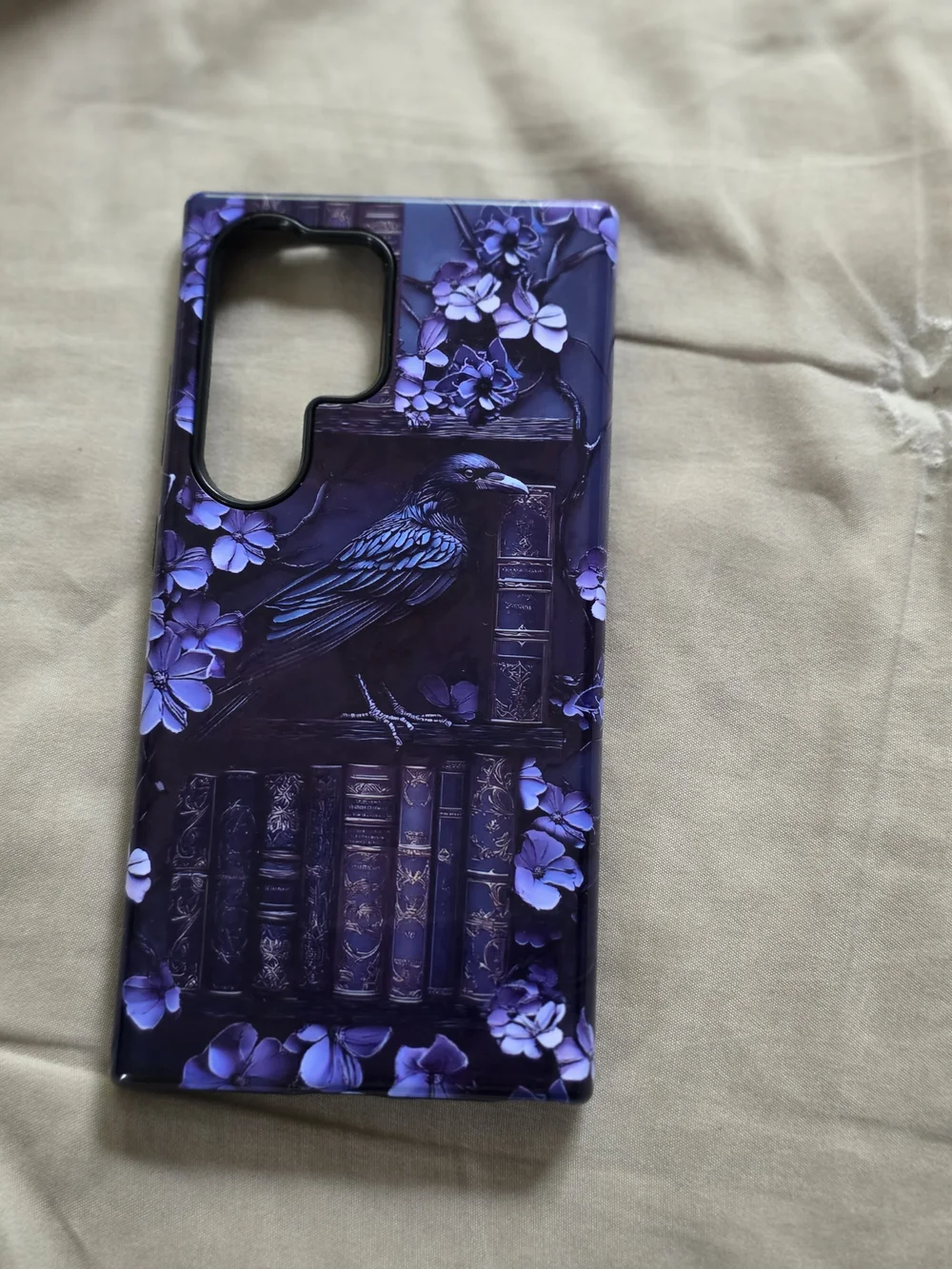 Samsung S24 Ultra Purple Raven Floral Phone Case